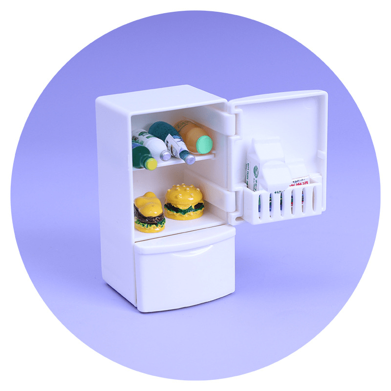 Simulation Mini White Small Refrigerator Miniature Model - Temu