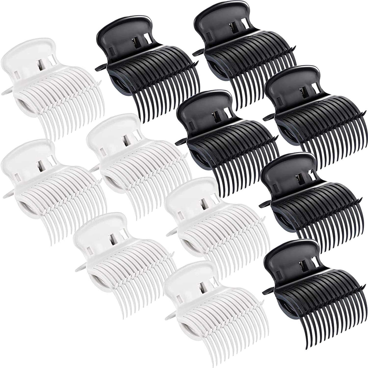 

12pcs/set Hot Roller Clips Hair Curler Claw Clips Hair Perm Insulation Clips Hair Section Styling Tools