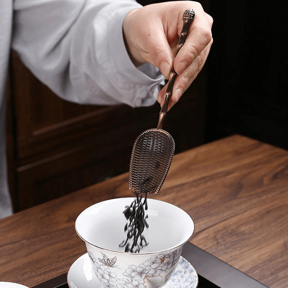 Retro Vintage Loose Leaf Tea Scoop Alloy Long Handle - Temu