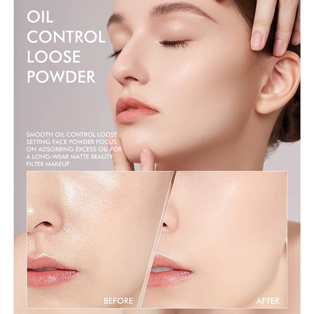 Lameila Loose Baking Setting Powder & Highlighter for All Skin