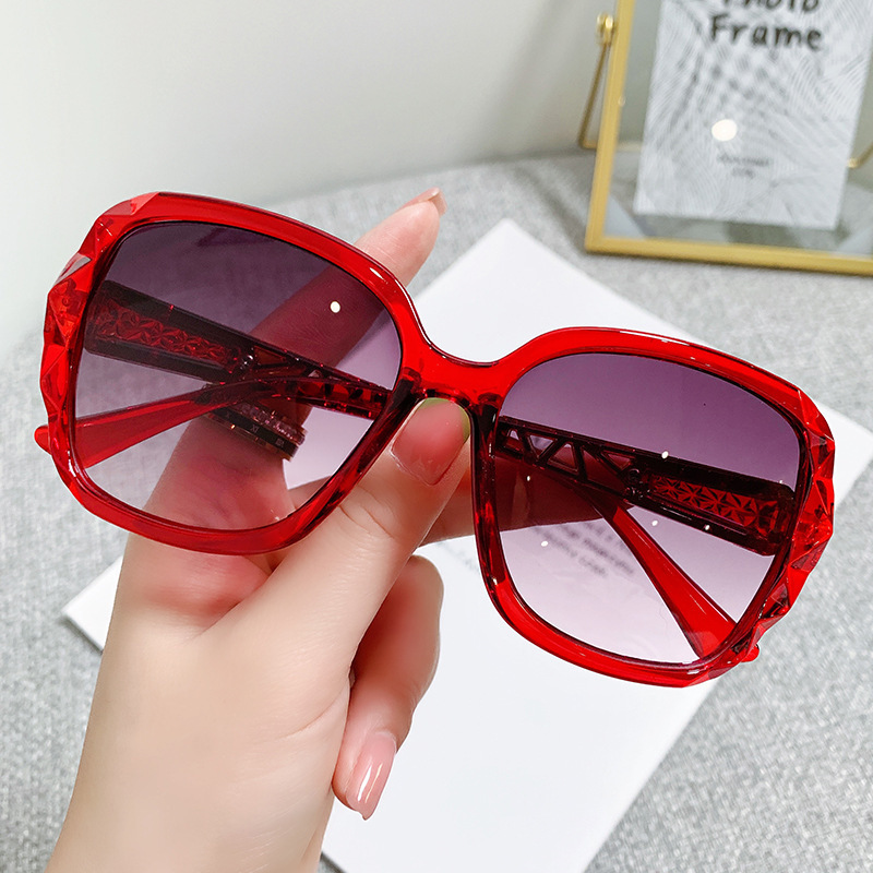 Large best sale red sunglasses