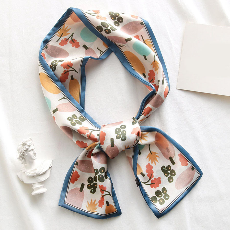 New Silk Scarf Pony Tie Bag Handle Wrap Accessories Ribbon 