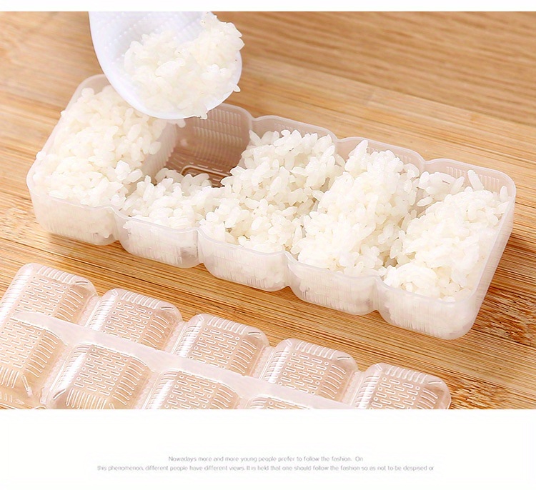 Mold Rice Ball Mold Plastic Sushi Mold Diy 5 gird Rice Ball - Temu