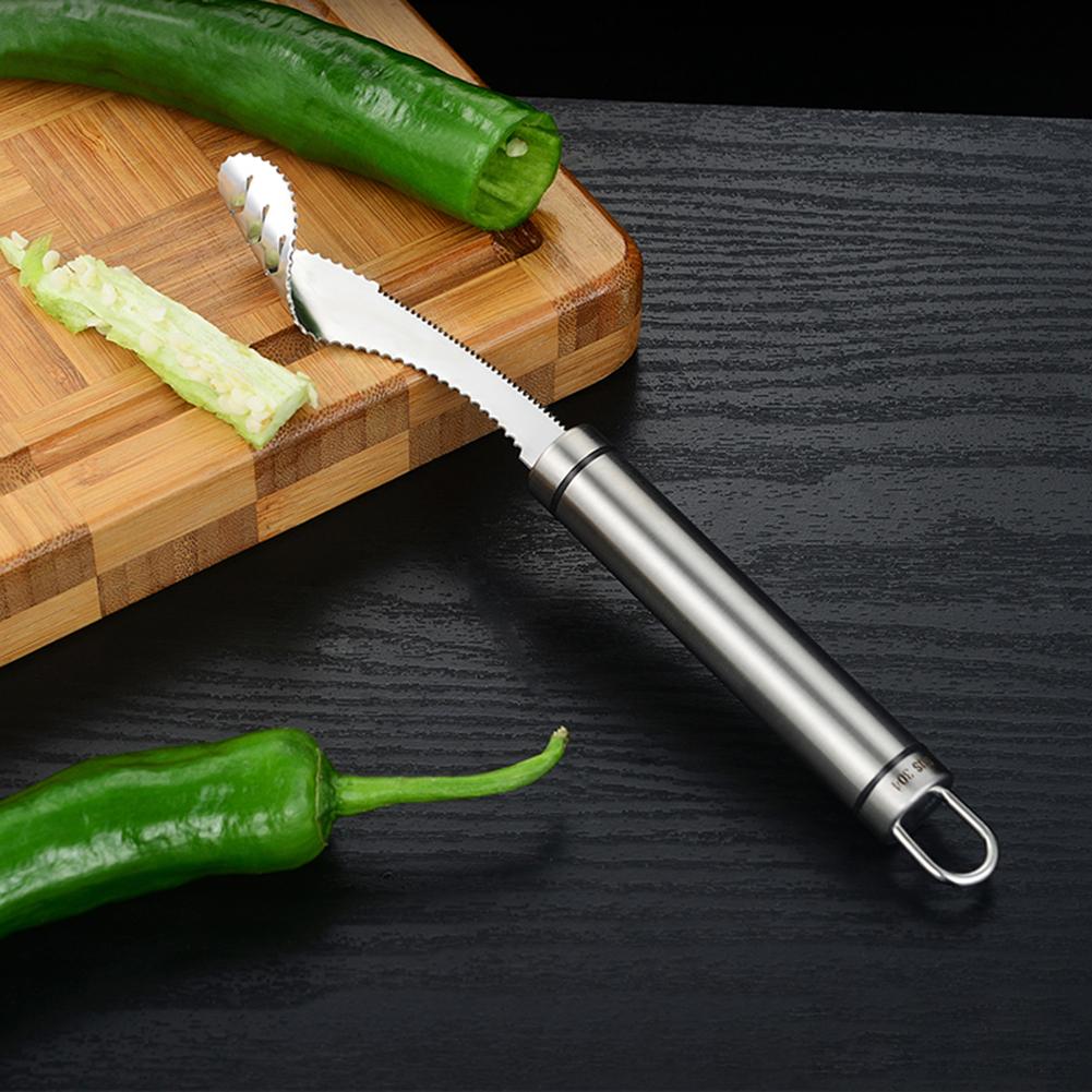 Jalapeno Pepper Corer, Stainless Steel Chili Corer Remover, JALAPENO Pepper  Corer, Pepper Cutter Corer Slicer Tomato Fruit Kitchen Tools