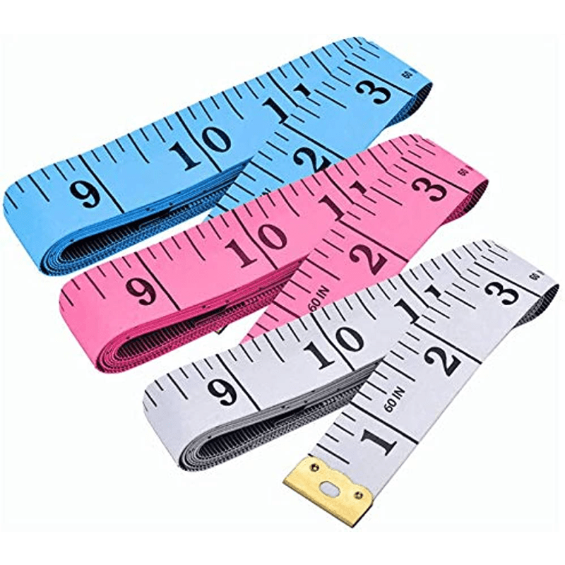 6 Packs Soft Body Tape Measure Measuring Tape for Body Double Scale Small  Fabric Sewing Tailor Cloth Waist Pink Measuring Tape Measure for Body  Measurements Weight Loss, 150cm/60inch
