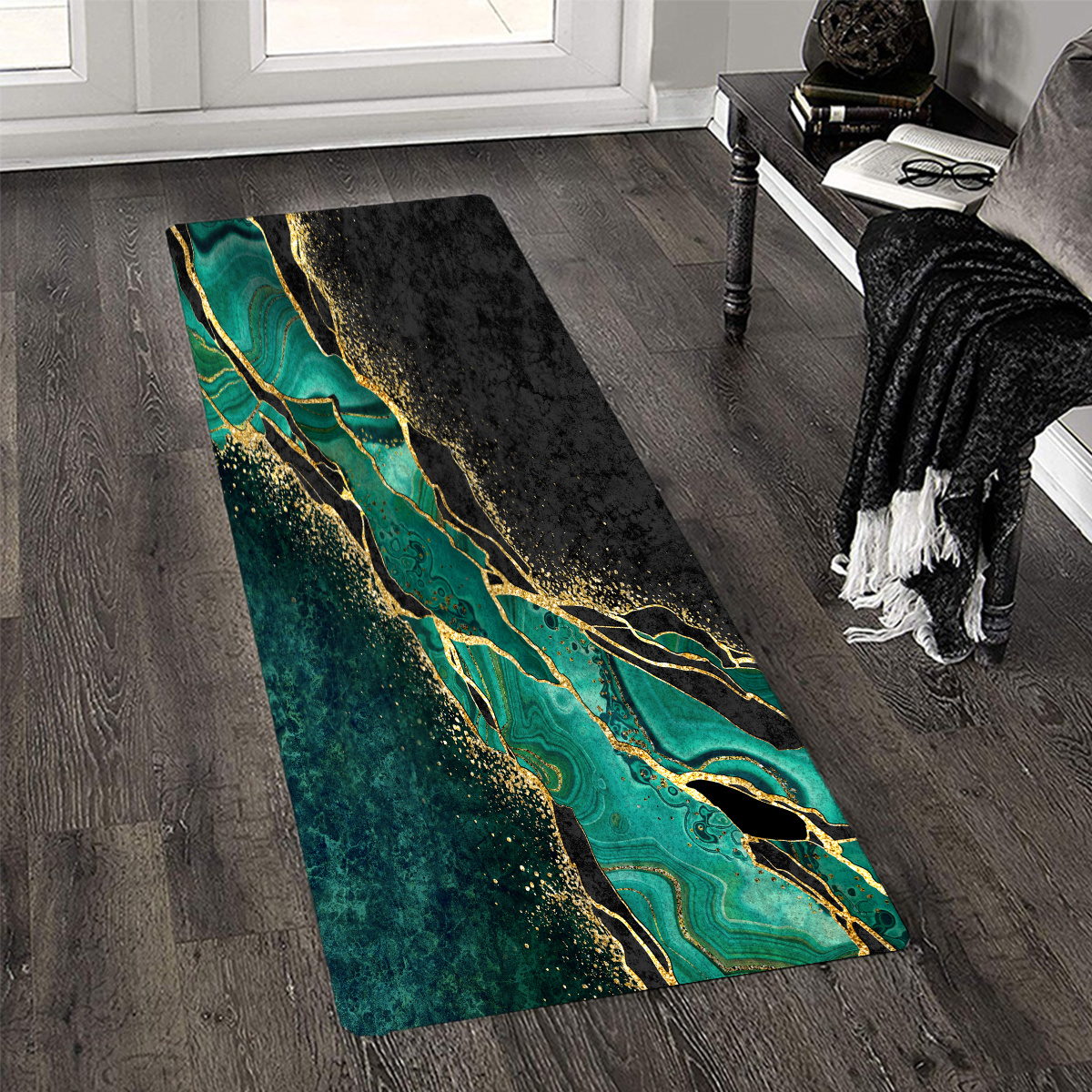 Ultra Deep Emerald Green Doormat Rug carpet Mat Footpad Bath mat Polyester  Anti-slip Entrance Kitchen Bedroom Washable removal - AliExpress