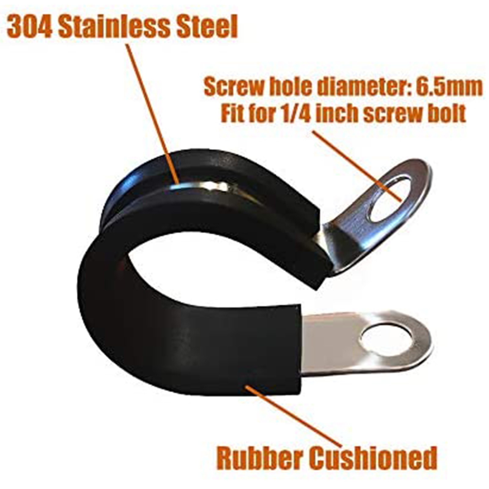 High quality 304 Stainless Steel Wire Pipe Clamps Clips Kit Temu