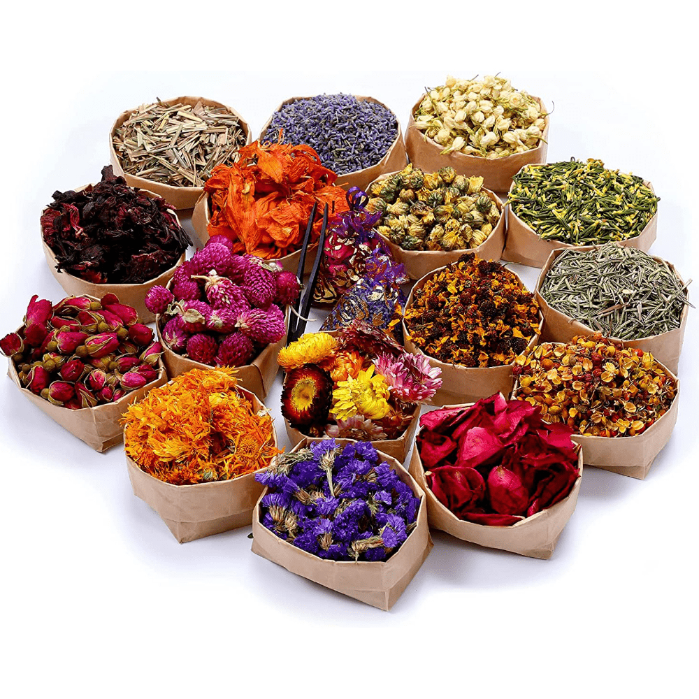 9 Bags Dried Flowers Dried Flowers Herbs Kit - Temu