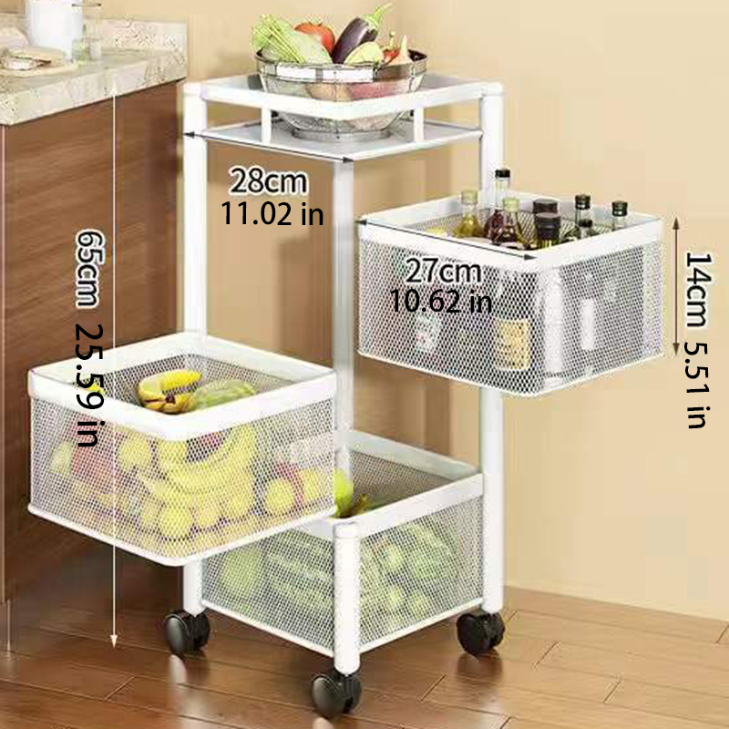 Rotatable Storage Rack Multi functional Floor - Temu