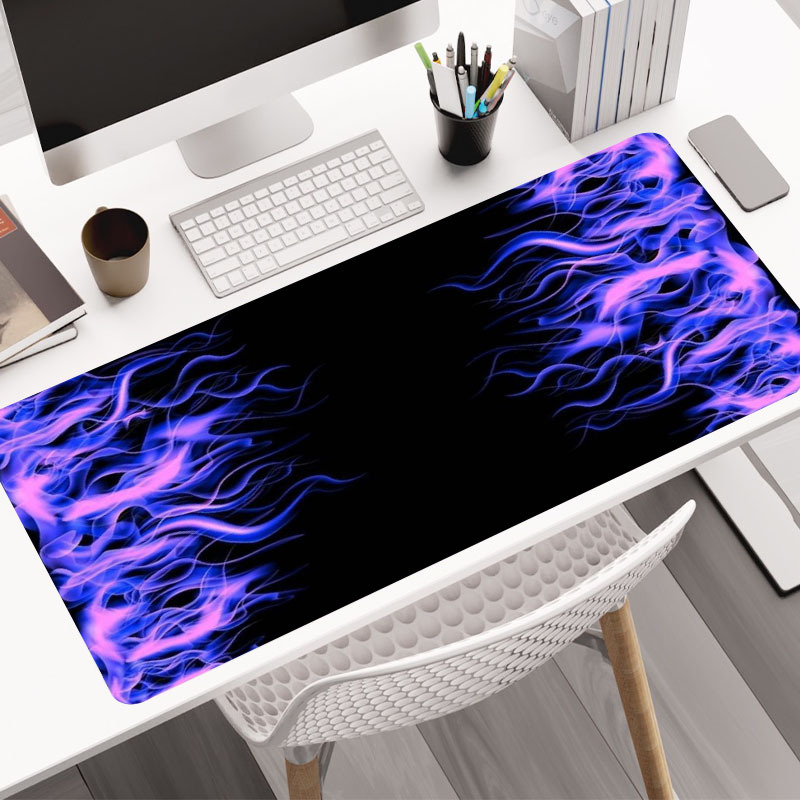 Purple Flame Mouse Pad Gamer Xl Home Large Mousepad Xxl - Temu Netherlands
