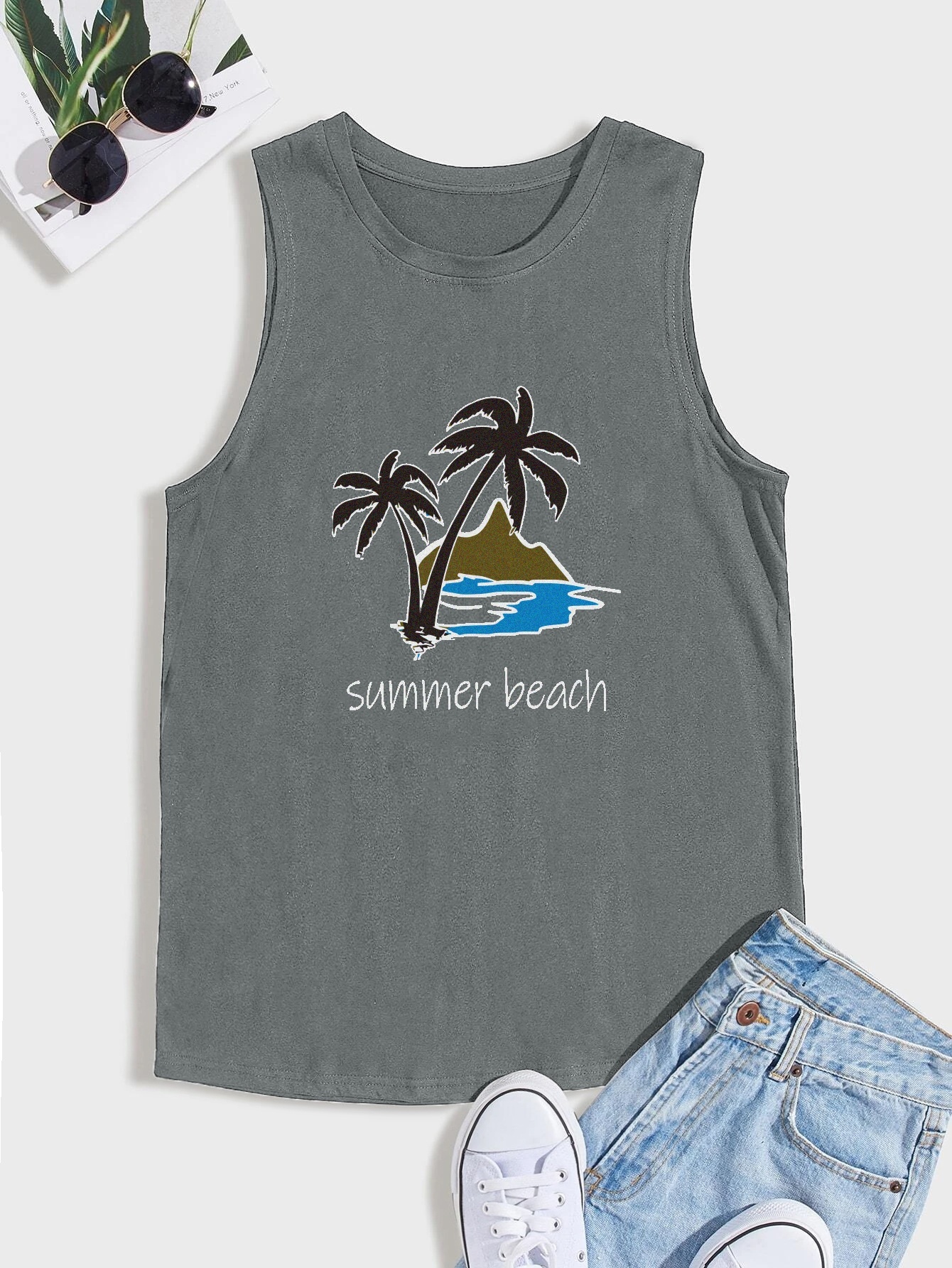 Plus size best sale beach tank tops