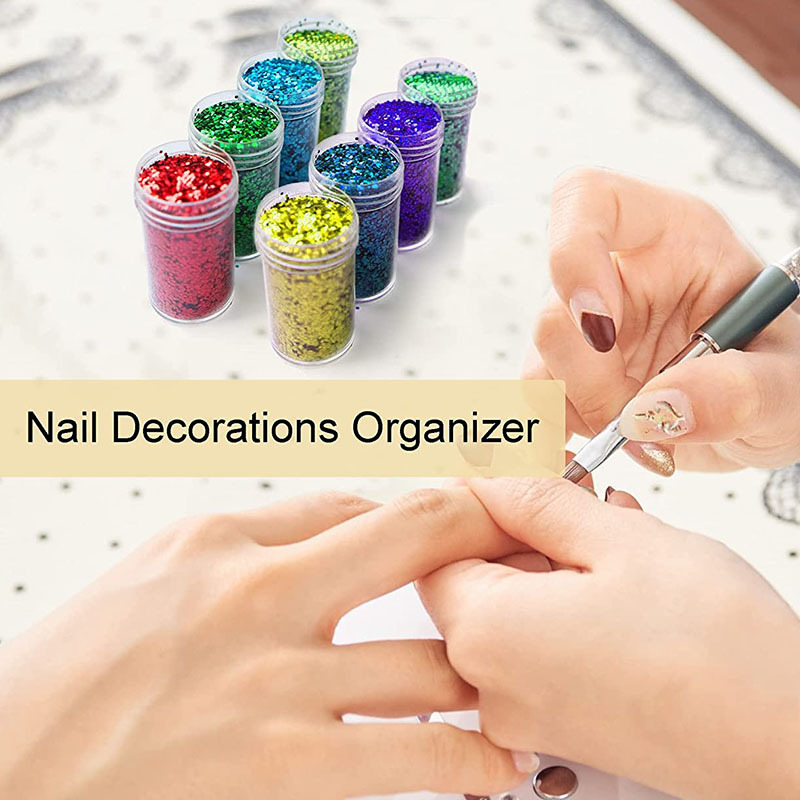 56 Grids Detachable Storage Box Nail Charm Organizer False Nail Container