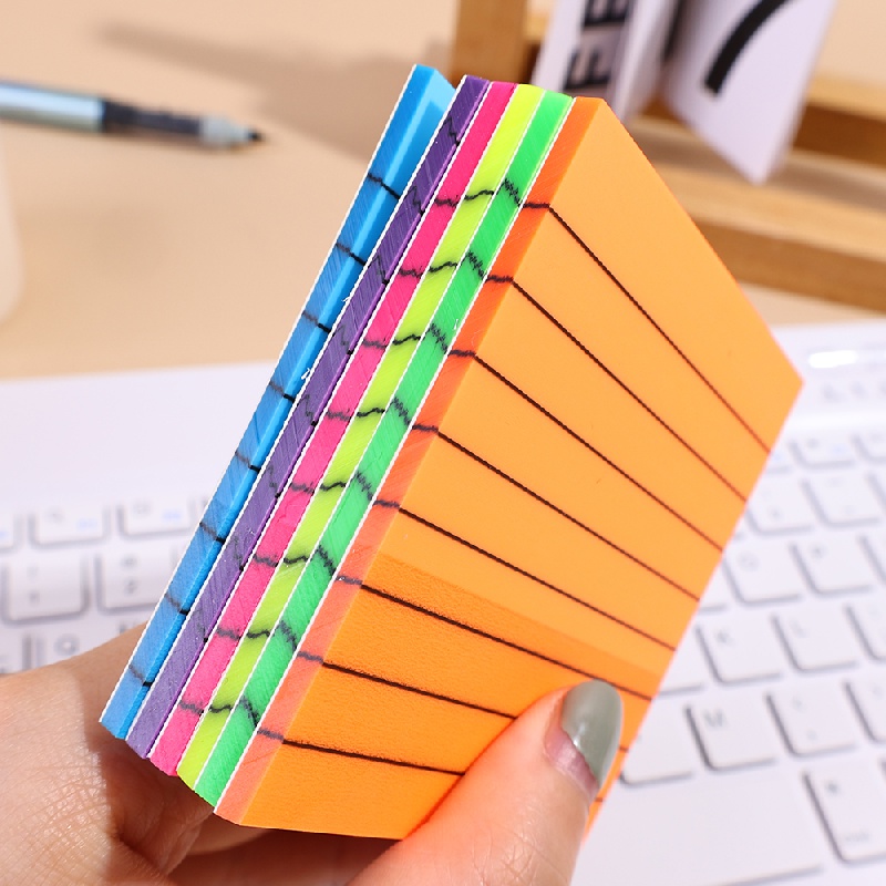 Transparent Liner Notes, 6 Color Waterproof Adhesive Pads Transparent  Sticky Notes Translucent Color Pad Of High Viscosity To-do List Office  School 30