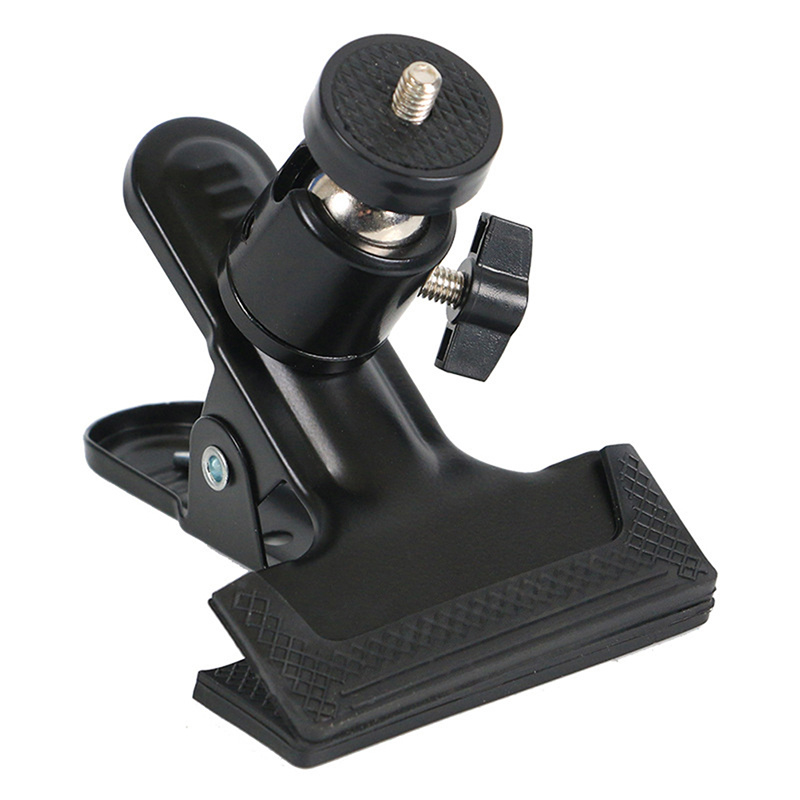 metal strong clamp camera tripod mount flash holder