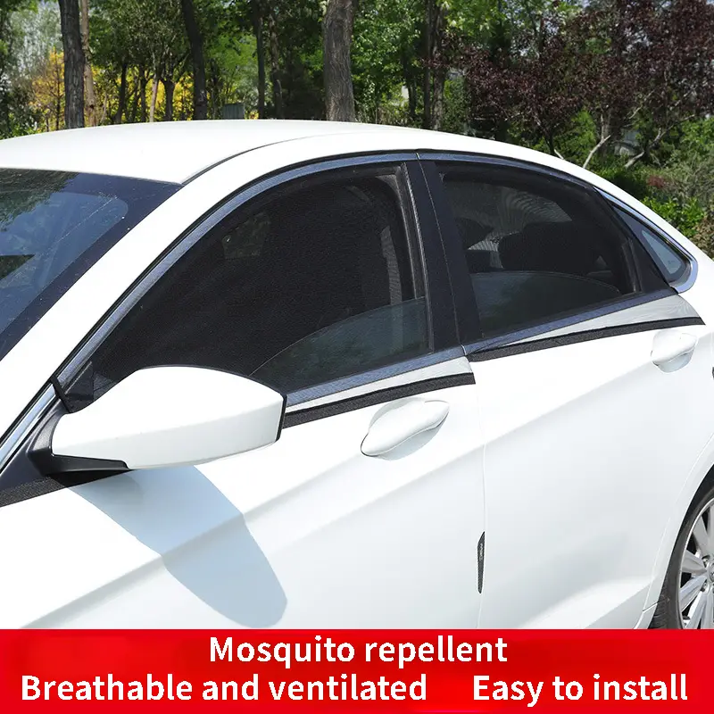 2 Stück Anti-Mücken-Fenstergitter, Auto-Sonnenschutz, Belüftete Und  Anti-Mücken-Autoisolierung, Anti-Aufruhr- Und  Sonnenschutz-Autofenstergitter