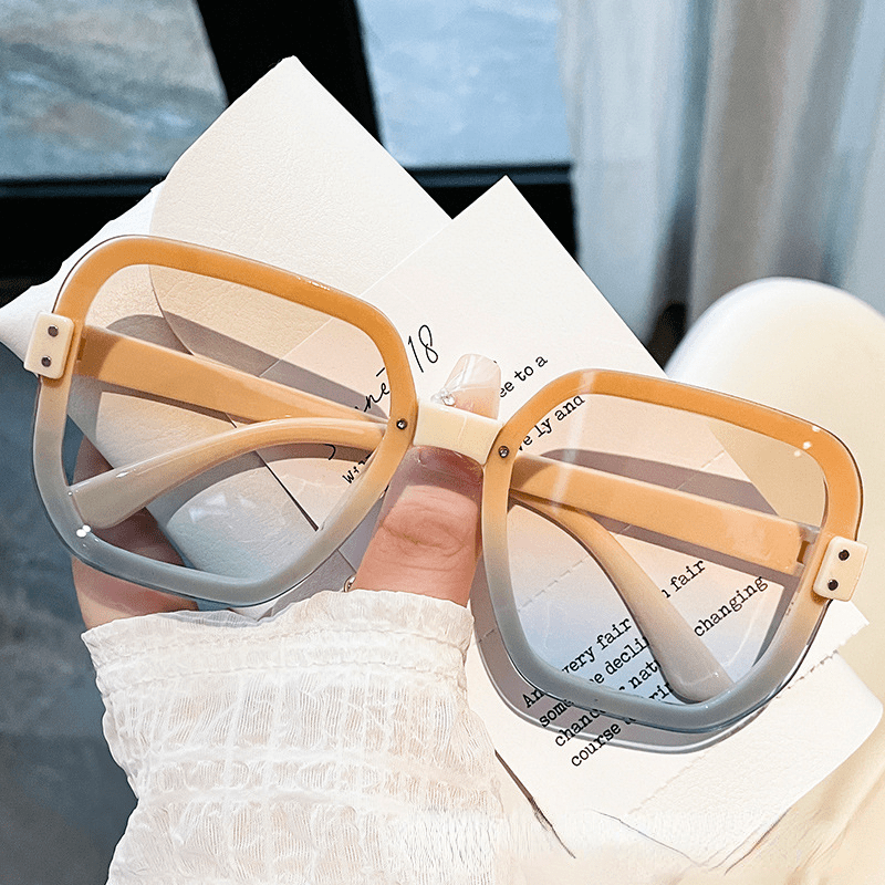 2 pçs ombre lente moda óculos de sol para mulheres homens - Temu Portugal
