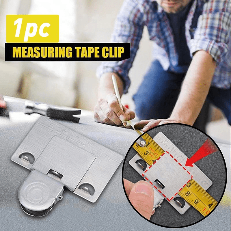 Stainless Steel Measuring Tape Clip: Get Accurate - Temu