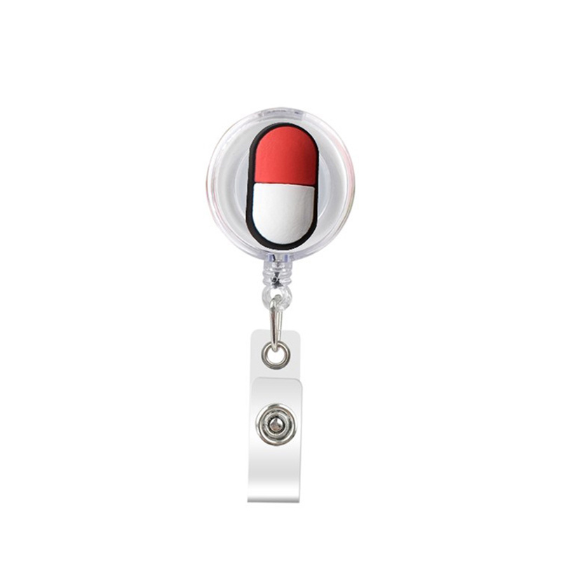 1pc Silicone Retractable Hospital Nurse Badge Keychain Men Cute Cartoon Id  Card Holder Keychains Men - Jewelry & Accessories - Temu