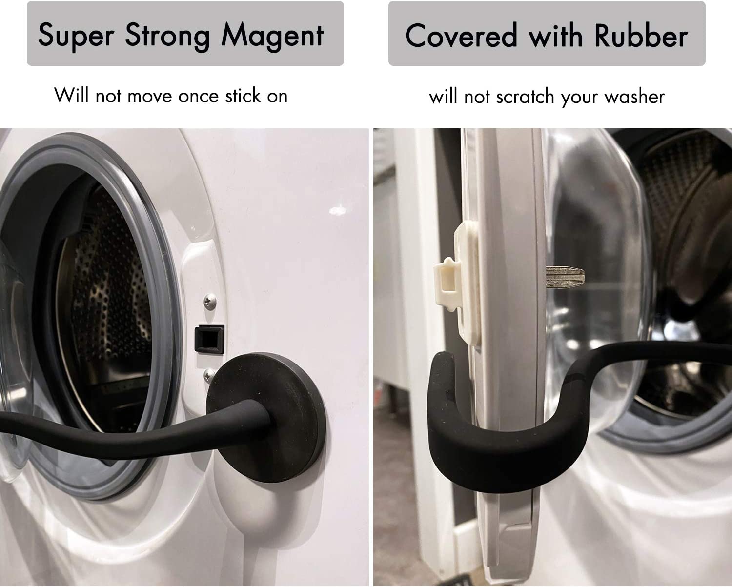 Support magnétique flexible en silicone pour machine à laver, accessoire de  porte de lave-linge, bouchon de porte, fournitures pour la maison, sans  poinçon, haut, ing.org - AliExpress