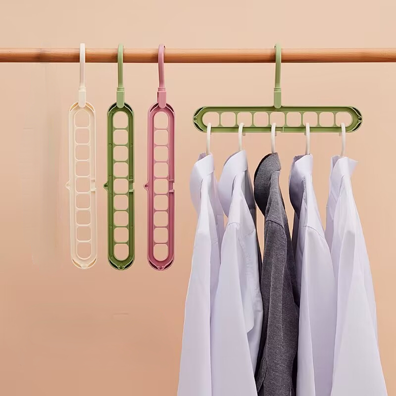 2 Pack Magic Space Saving Clothes Hangers Multifunctional Smart