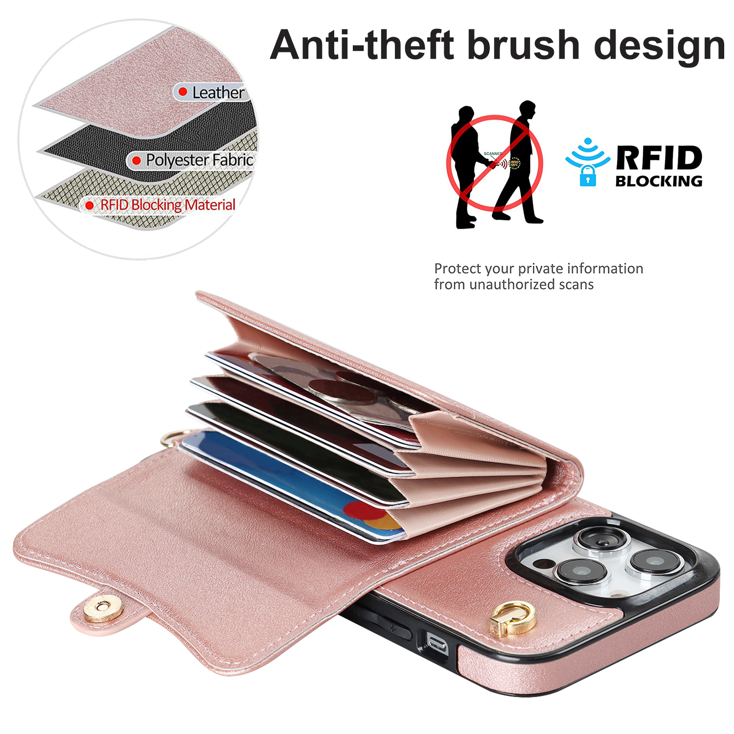 Folding Card Designer Phone Case iPhone 15 14 13 12 Pro Max