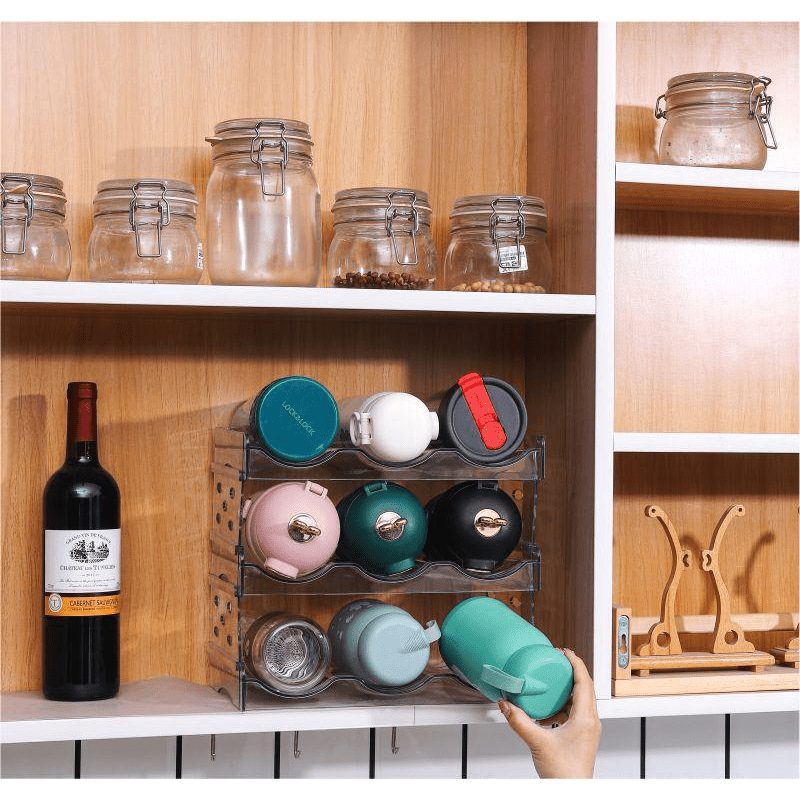 Fsqjgq Stack and Carry Storage Containers Drink Shaped Party Cup Home Water Bottle Star Bottle KitchenDining & Bar Freezer Container for Fruit Black