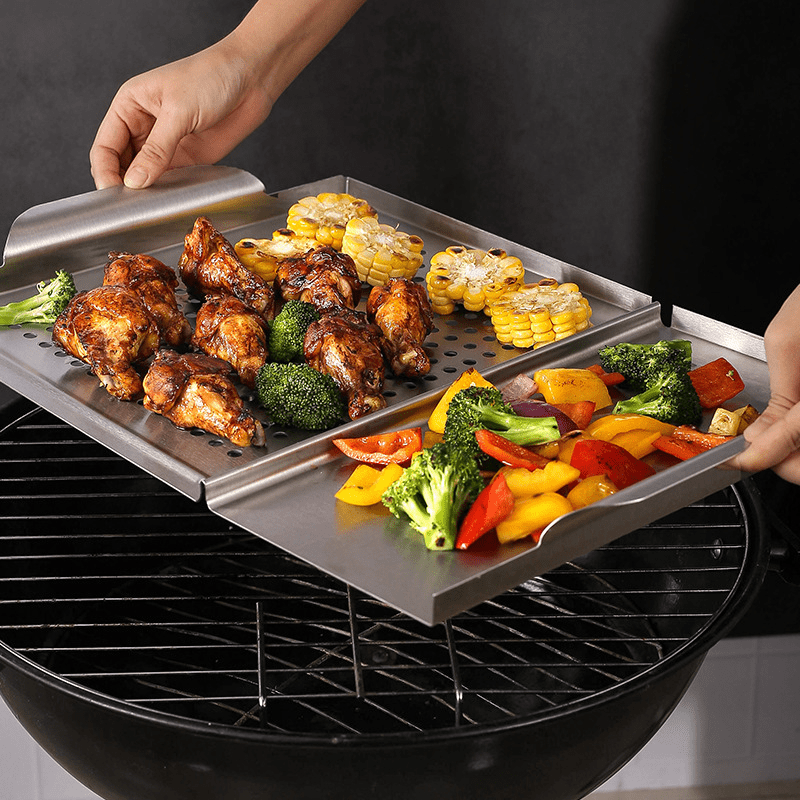 Non-stick Bbq Pan For Steak And Teppanyaki - Smokeless Grill And Barbecue  Utensils For Outdoor Cooking - Kitchen Accessories - Temu