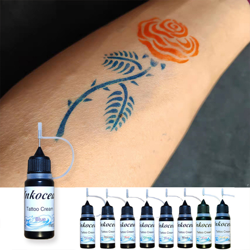 INtenze Brand tattoo practice pigment Tattoo Ink 30ML/Bottle Professional  Tattoo Machine Supplies DIY Natural Plant Tattoo Paint - AliExpress