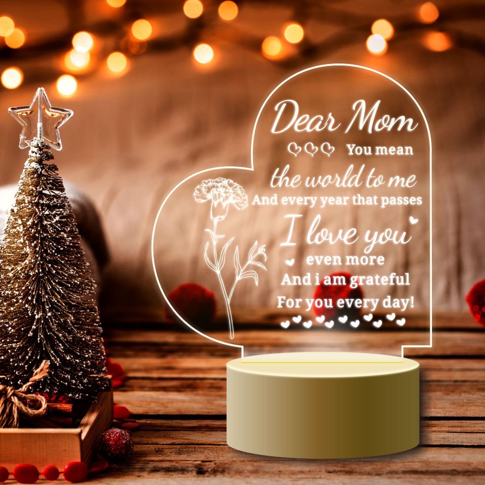 Dear Mom Birthday Gifts For Mom - Mother's Day Gifts - Christmas