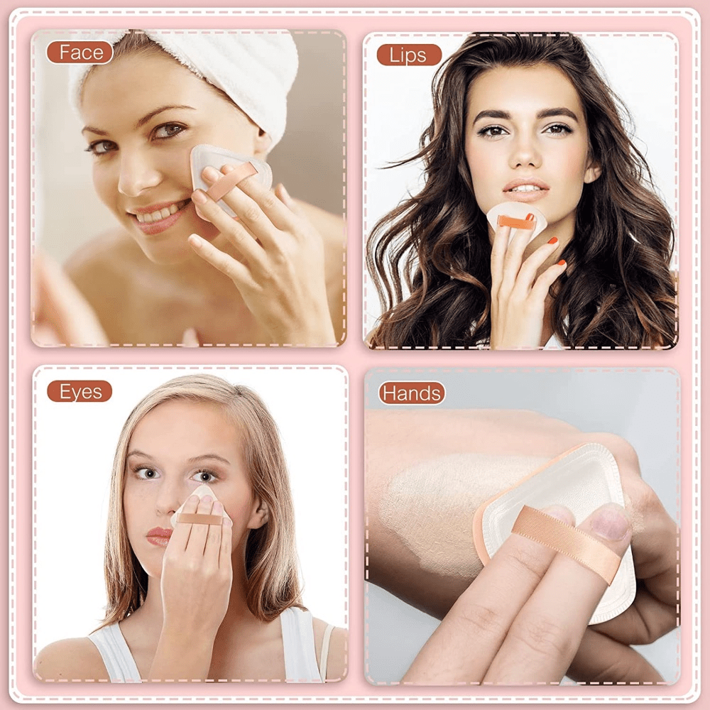  10 Pieces Pure Powder Puff Face Triangle Soft Makeup Powder Puff  for Loose Powder Mineral Powder Body Powder Makeup Tool : Beauty & Personal  Care