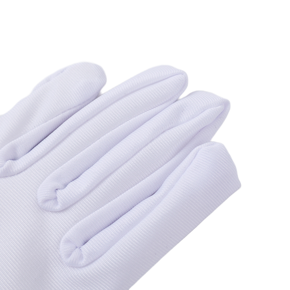 Guantes Blancos elásticos de LICRA para niños y niñas, guantes de