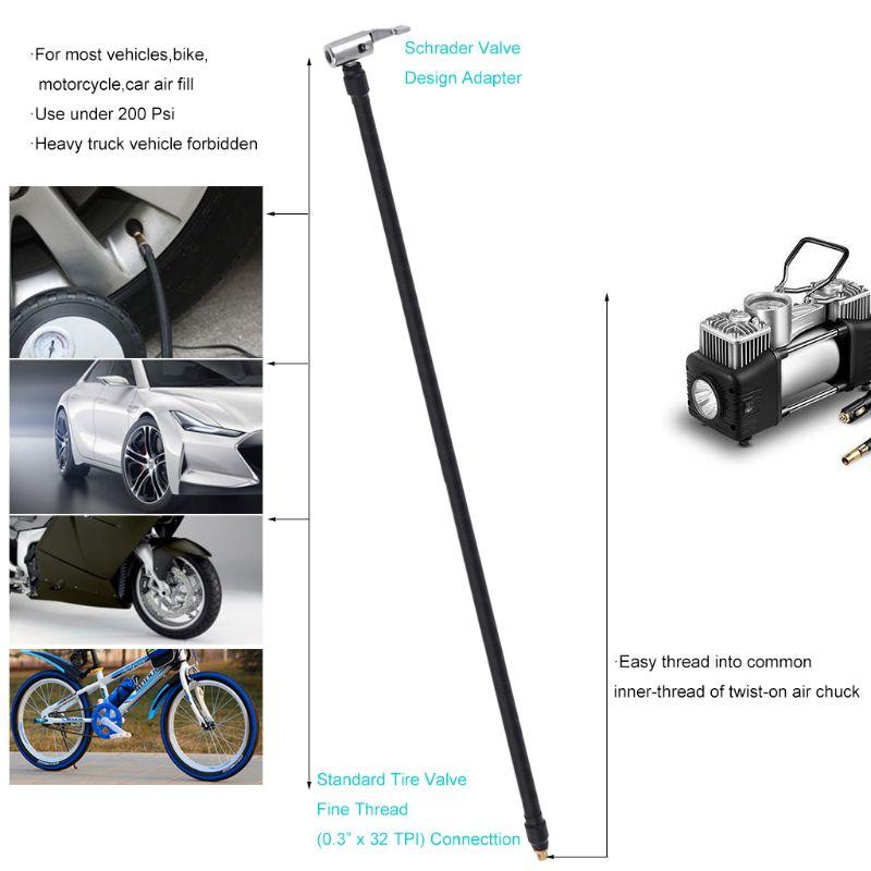 Tuyau d'extension de pompe gonflable haute pression pour vélo + pompe de  gonflage 