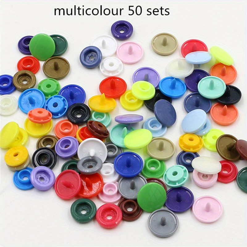  360pcs DIY T5 Snap Plastic Buttons Fasteners Craft 24