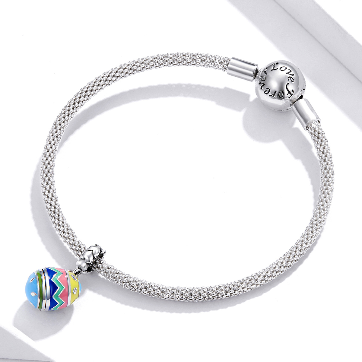 S925 Easter Lucky Eggs Beads for Bracelets Necklace Gift