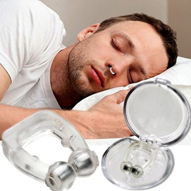 Dispositivos antironquidos, 6 piezas de silicona magnética anti ronquidos  dispositivo clip de nariz para ronquidos, promueve un sueño tranquilo y