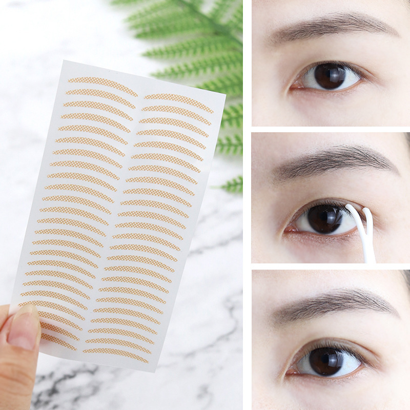 Lace Double Eyelid Tapes Stickers Natural Invisible Eyelid Temu Canada