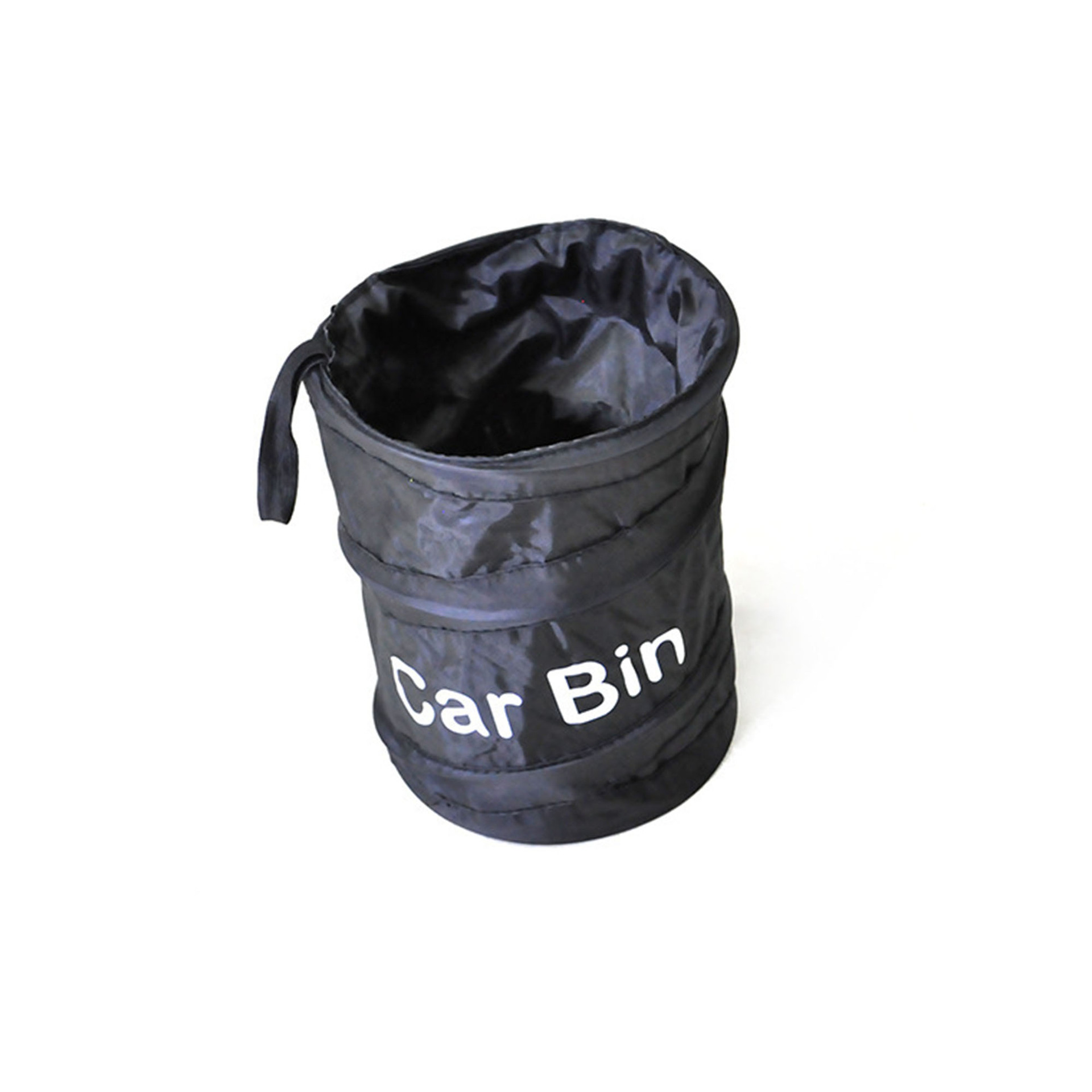 Universal Traveling Portable Car Trash Can Black Collapsible Pop up Leak  Proof Trash Can for Garbage to Organize Car, Waste Basket Bin, Rubbish  Bucket,6.3 x7.9inches 