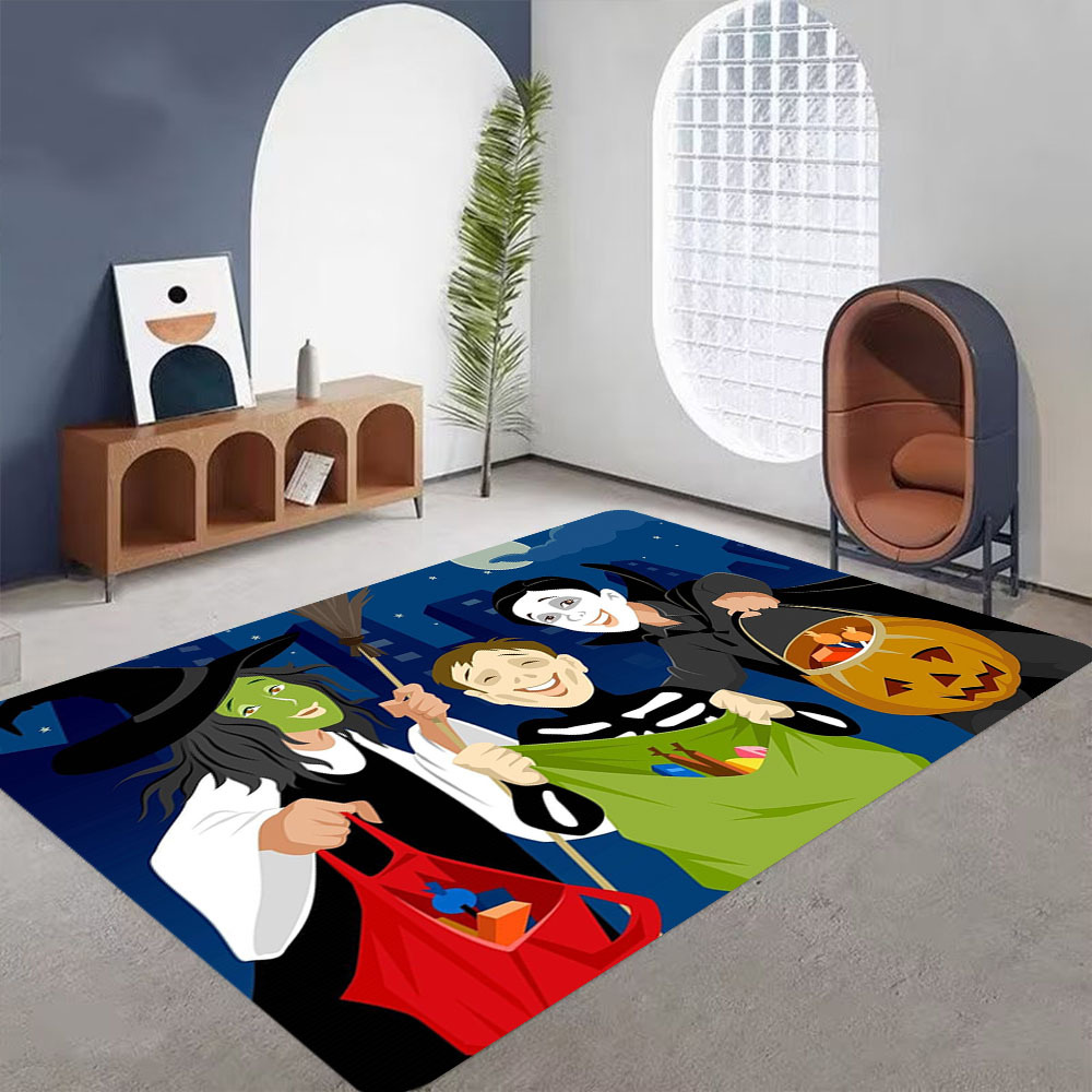 Halloween Decor Carpet Halloween Atmosphere Floor Mats - Temu