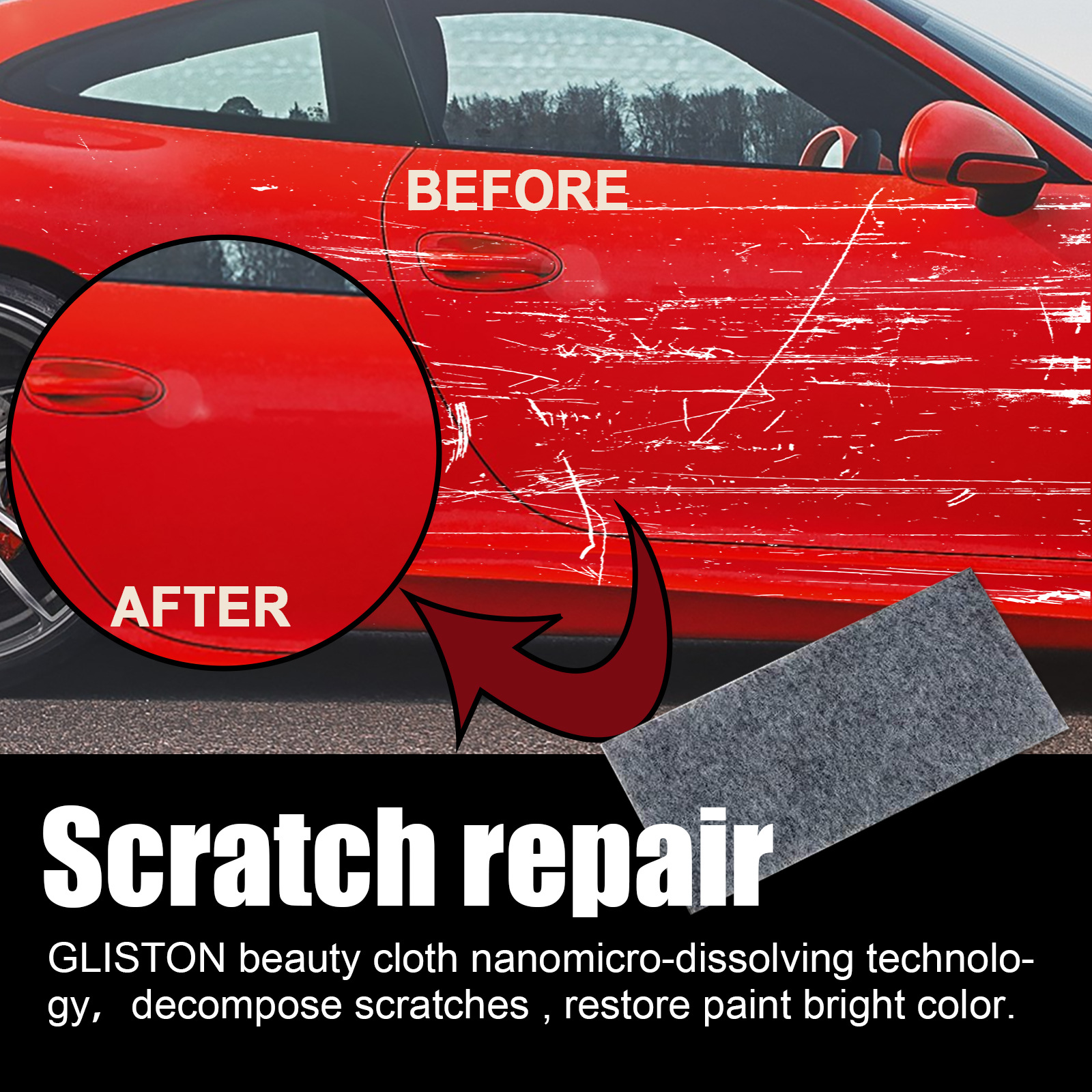 Car Scratch Remover Car Paint Scratch Repair Auto Paint Maintenance Repair  For Car Scratches, Water Spots