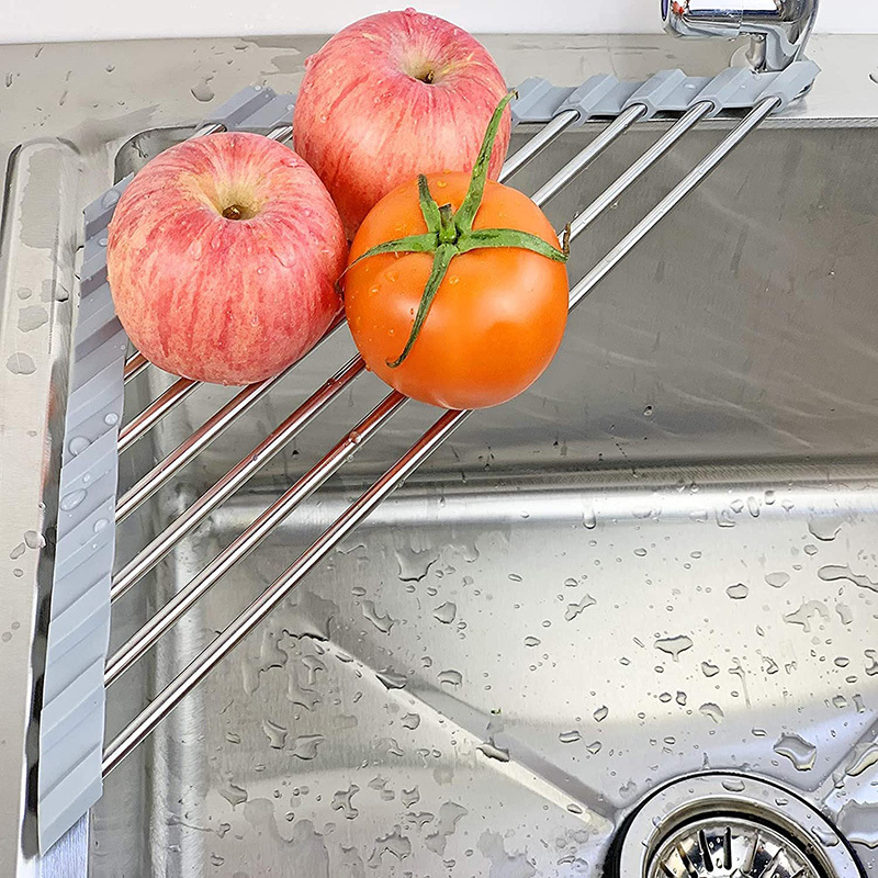 1pc Kitchen Sink Foldable Drain Rack Kitchen Water Filter Rack Dishwashing Drain  Rack Vegetable Fruit Drain Rack, Save Money On Temu, Temu in 2023