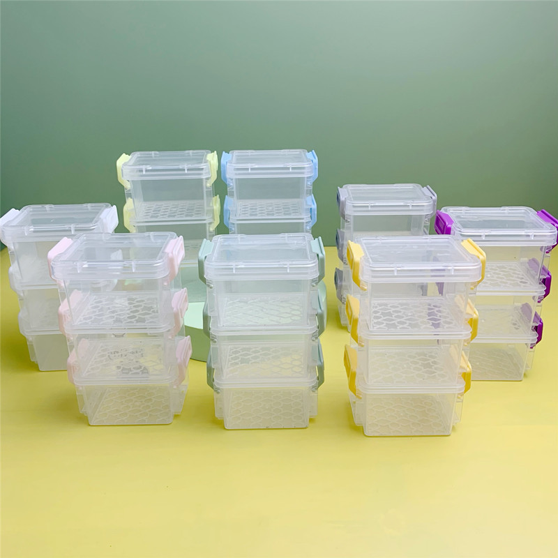 Really Small Storage Bins Plastic Storage Container Stackable mini