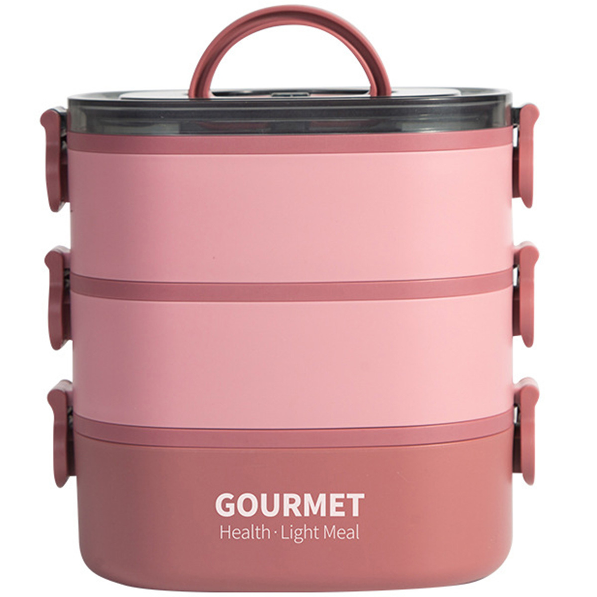 Bento Box Adult Lunch Box, Leak-Proof, BPA-Free Stacking Bento Box Lunch Box,  (3-Tier) Portable Stackable Food Container Storage Boxes for Work School  Camping (Pink) 