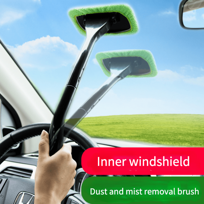 Car front windshield cleaning brush Car dust collector defogging window  scraper Car dual-purpose multi-functional cleaning wipe