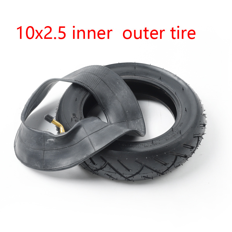 RidTianTek 10x2.5 Solid Tires 10 Inch for Kugoo M4/M4 Pro for Zero 10X  Electric Scooter Accessories, Off-Road Replacement Rubber Tires for  10x2.125
