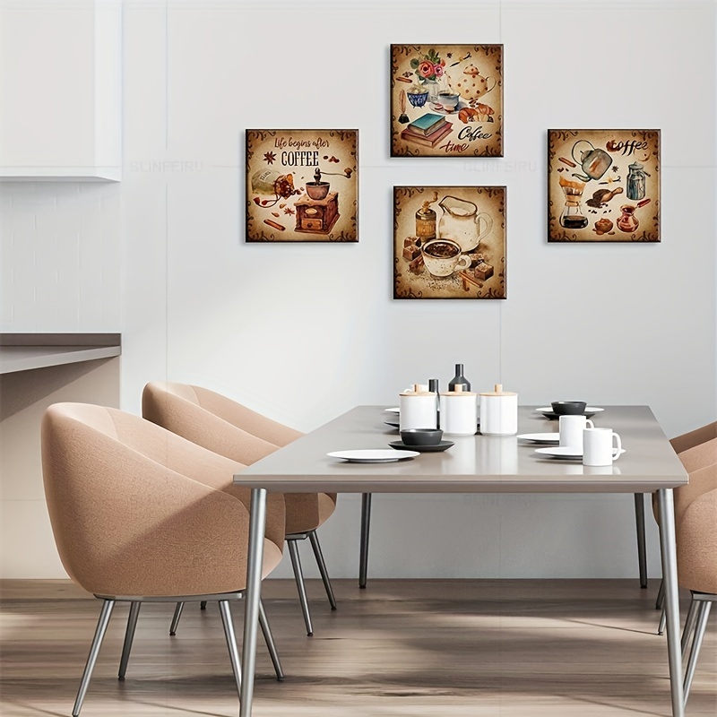 Beige Kitchen Wall Art Prints, Set of 3 Posters, Neutral Kitchen Decor,  Beige Dining Room Decor, Modern Kitchen Decor, Coffee, Tea, Cutlery -   Israel