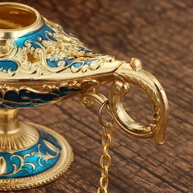 Metal Aladdin Genie Lamps Legend Aladdin Magic Lamp - Orange I Large I –  Decor In Home
