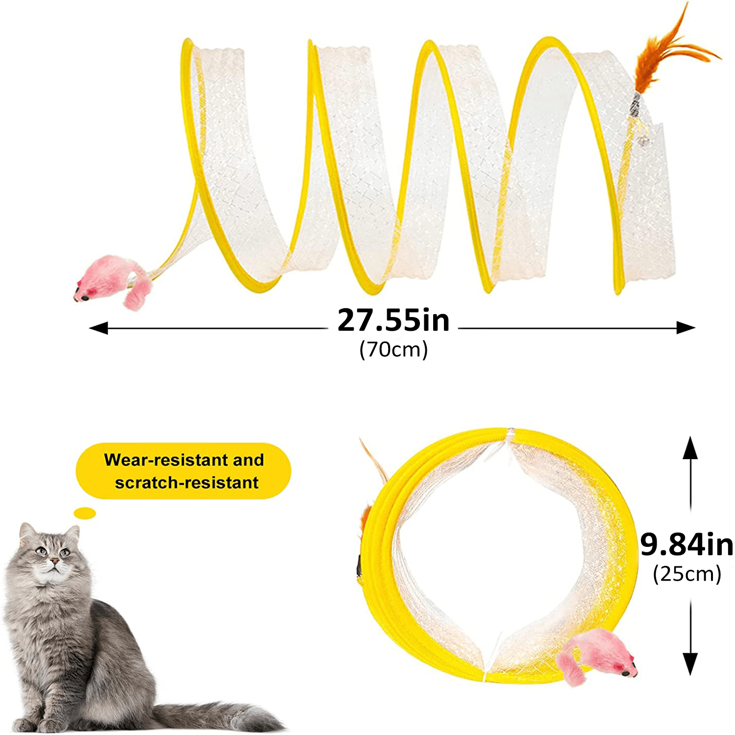 Foldable Cat Tunnel - Interactive Pet Toy For Training And Play - Easy  Storage - Temu Belgium