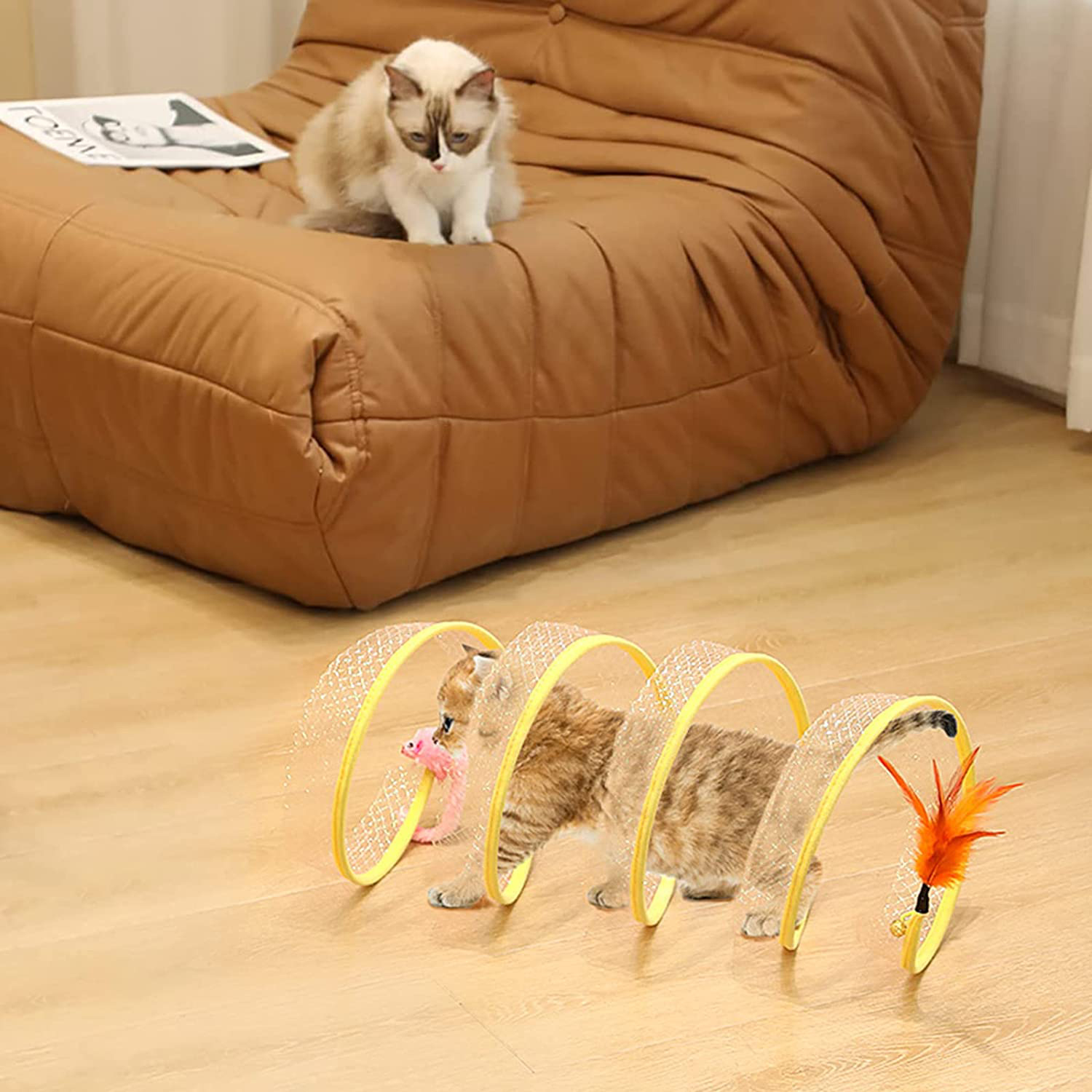 Foldable Cat Tunnel - Interactive Pet Toy For Training And Play - Easy  Storage - Temu Belgium