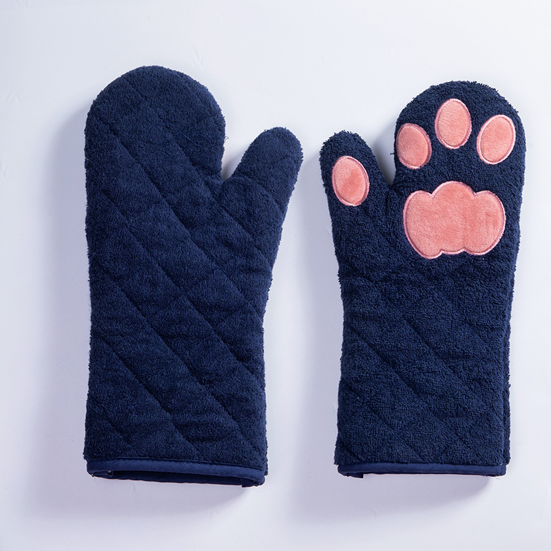 Oven Mitts Short Heat Resistant Mitts Microwave Oven Solid - Temu