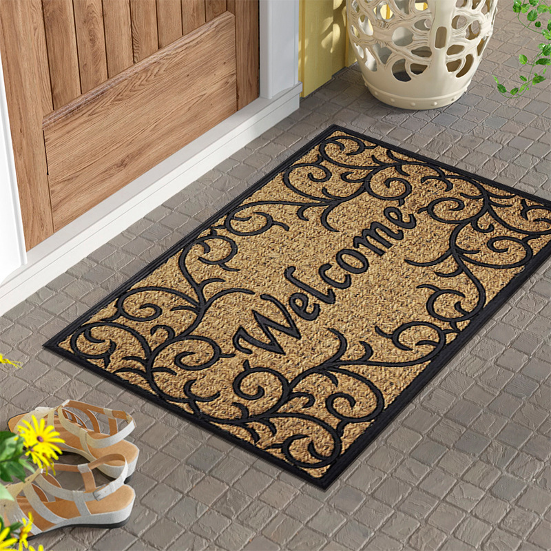 Door Mats Outdoor Indoor Welcome Mats Front Door Mats Non Slip Resist Dirt  Durable Door Rugs